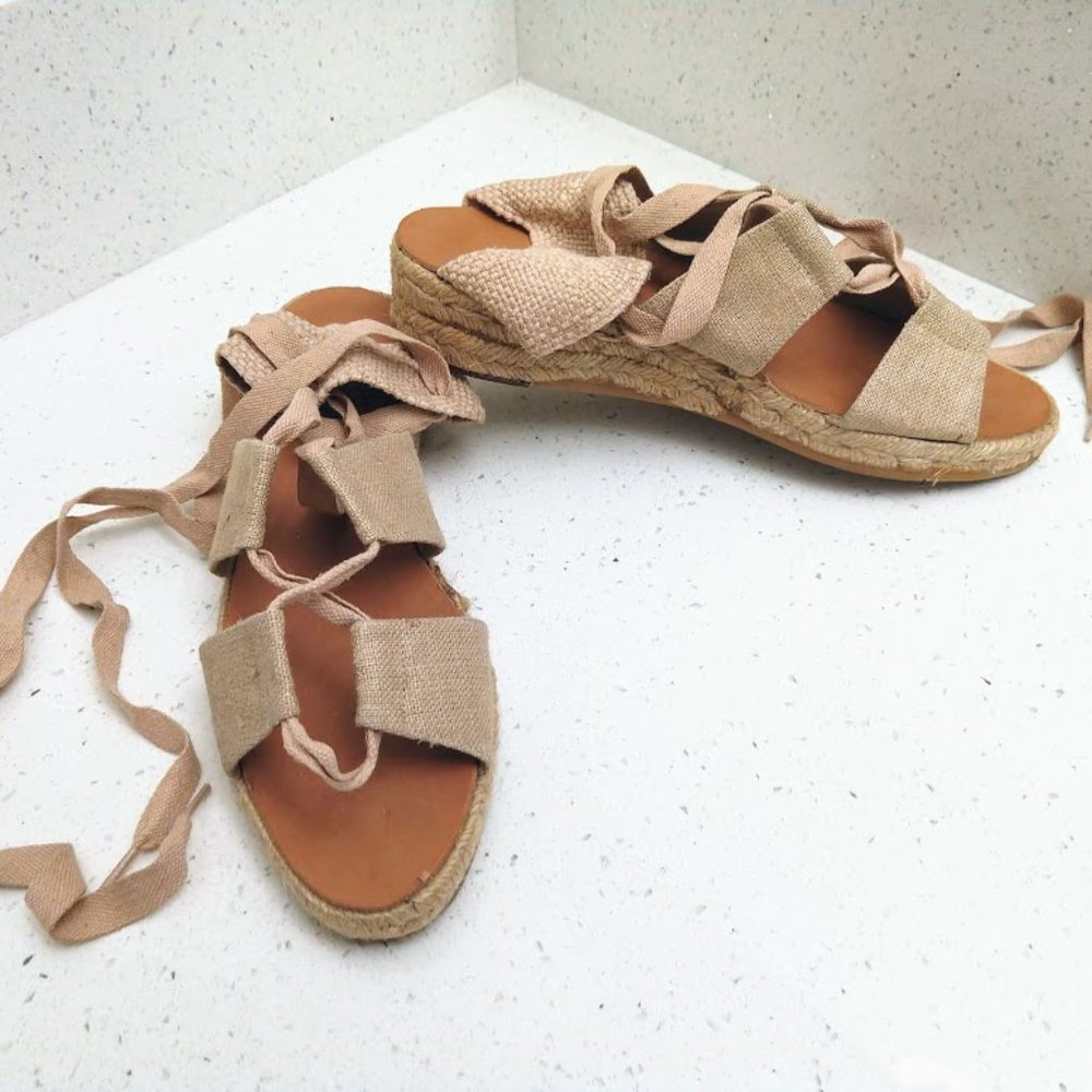 Unisa Ankle Tie Gladiator Espadrilles